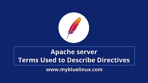 Apache server - Terms Used to Describe Directives