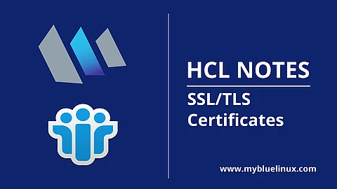 Add or Change SSL/TLS certificate in Lotus Domino