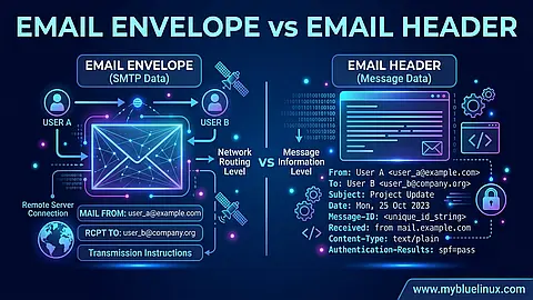 What is email envelope and email header